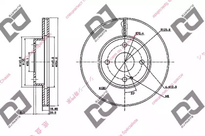 Тормозной диск DJ PARTS BD1726